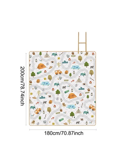 Suntek Piknik Battaniyesi Katlanabilir Taşınabilir Kamp Yol-180cm Yol 180cm Çok Renkli