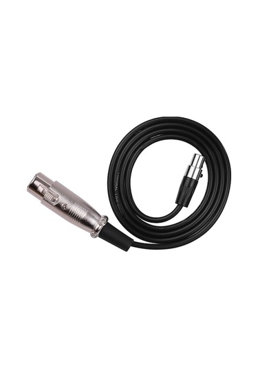3-pin Mini Xlr Ta4f 转xlr F 音频连接线 Abs+无氧铜 1m 黑色 麦克风用
