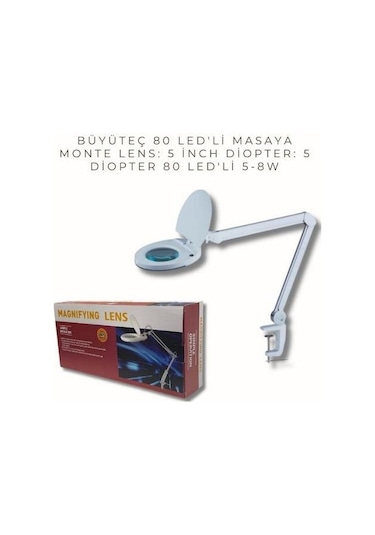 Electroon Rmz-129 Akrobat Led Aydınlatmalı Masaya Monte Büyüteç