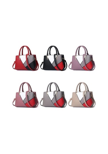 Wondernest A51 Haki Renkli Colorblock Bayan Çanta, Küçük Tasarım Haki