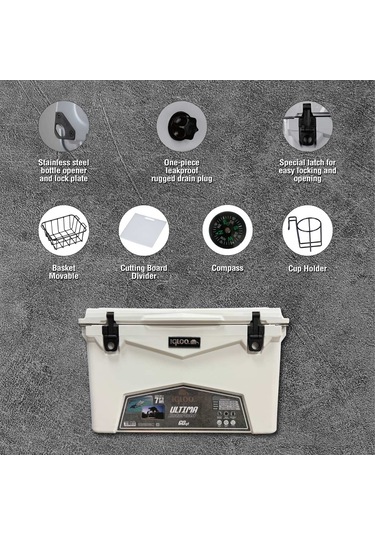 Igloo Ultima 60 Qt Rotomold Buzluk 57 Litre Bej