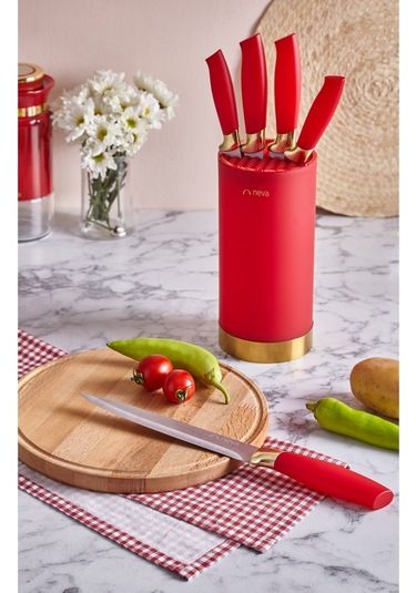 N3482 Pitaya Silindir 6 Lı Bıçak Seti