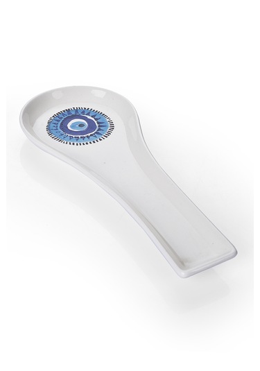 Piatti Naturali Seramik Nazar Kirli Kaşıklık Tezgah Üstü Kepçe Kaşık Altlığı