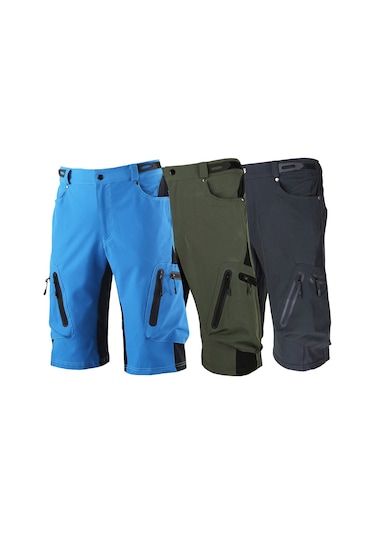 Arsuxeo Baggy Şort Bisiklet Bisiklet Pantolon Nefes L Siyah