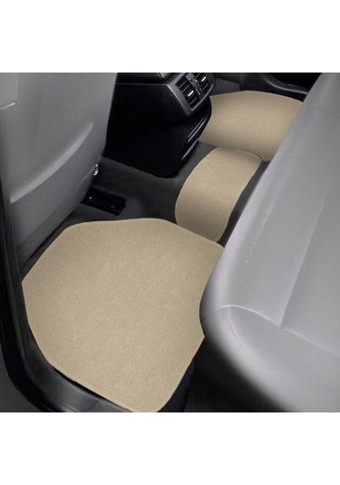 5 Parça Açık Kahverengi Araç Halı Paspas Takımı Ön Ve Arka Uyumlu Taban Koruyucu