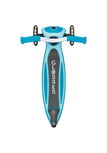 Globber Master Işıklı Katlanabilir Scooter - Okyanus Mavisi Mavi
