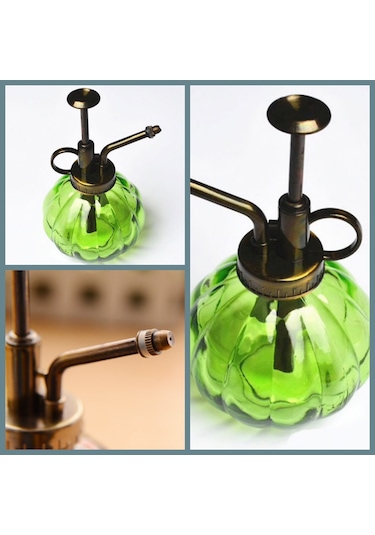 Omeniv Yeşil Cam Bitki Sulama Kabı Sprey Fısfıs