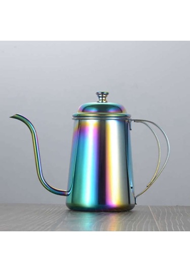 650ml Paslanmaz Çelik Kahve Damlama Su Isıtıcısı Köpürtme Sürahisi Cezve Gooseneck Emzik Su Isıtıcısı Yüksek Miktarda Kahve Çay Araçları