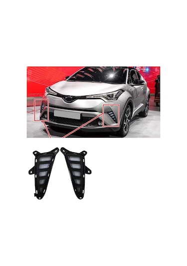 Toyota Uyumlu Chr Sis Lambası Çerçeveli Ledli 2016-2019