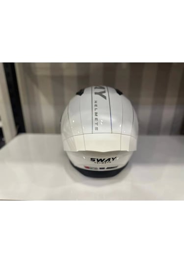 Sway Sw 850 Full Face Motosiklet Kaskı Altın - Beyaz
