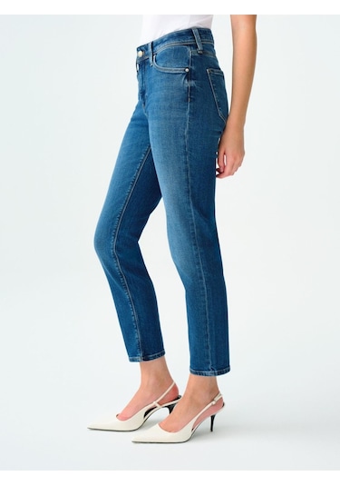 Loft Lf2036080 Ss Elena Sarah Kadın Jean Pantolon Mıd Blue Wash
