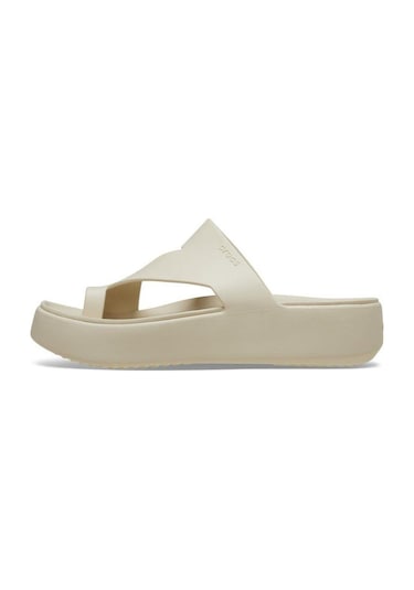 Crocs 210834-0lh Getaway Platform Toe Loop Spor Terlik-12721 Sandstone