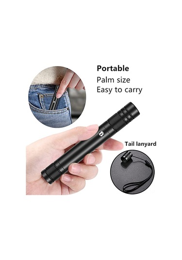 Dofolink Yüksek Güçlü 2000m Yeşil Lazer Pointer, Usb Şarjlı, Alüminyum Kasa, Astronomy-piknik-halka Sunumlar İçin, Siyah Renk Siyah