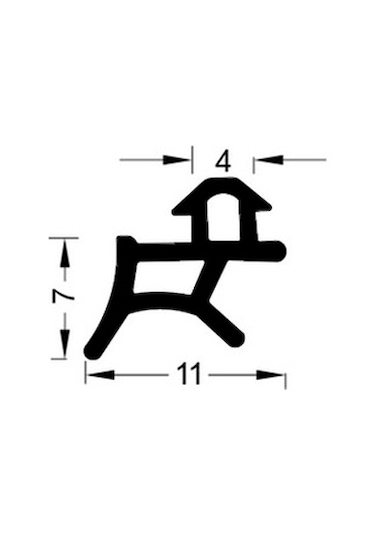 Aletçantam Pimapen Pvc Kapı Pencere Fitili Lastik Contası Siyah -