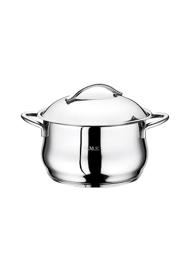 2027 20cm Çelik Tencere Gümüş