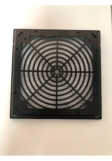 Fan Panjur Havalandırma Menfezi Siyah W:250 X H:250 Mm