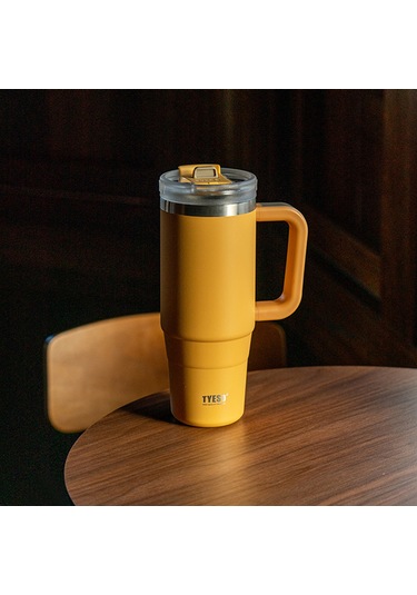 Tyeso Qq Termos Sızdırmaz Pipetli Çift Duvarlı Vakumlu 900ml TS-8866SR