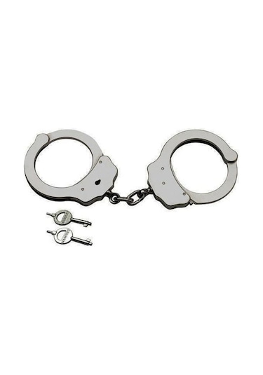 Masolet Polis Kelepçesi, Zincirli Çelik Kelepçe Gri