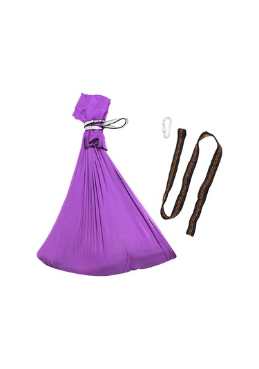 Suntek Magideal Çocuklar Salıncak Hamak Asılı Pod Duyusal Karabina Mor