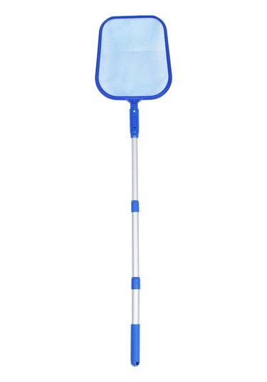 Youmex Halka Desenli Yüzme Havuzu Temizlik Aleti - 3 Bölmeli Uzatılabilir Aluminyum Çubuklu, İnce Ağızlı Yaprak Ve Çöp Kazıcı 28x24.5cm Ağız Ölçüsü Diğer