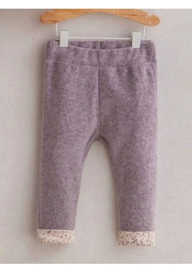 Kız Bebek Çiçek Desenli 2 Li Takım-15268 Mor