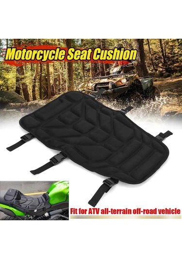 Padalink Motosiklet Atv Elektrikli Araç Koltuk Arkası Koruyucu Yastık, Siyah Oxford Kumaşı, Evrensel Uyumlu - Off-road Ve Yol Kullanıma Uygun