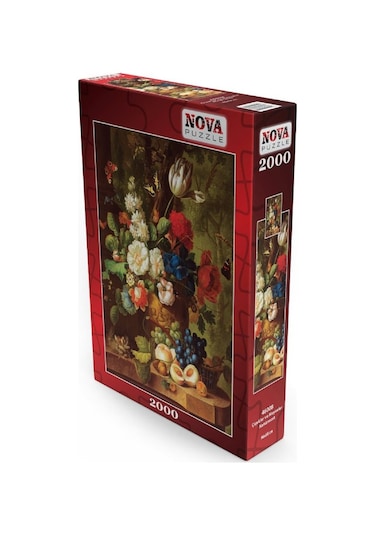 Nova Puzzle 2000 Parça Çiçekler ve Meyveler Natürmort