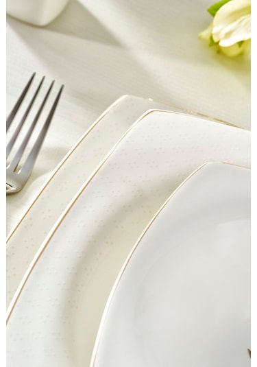 Karaca  Fine Pearl Ayra 62 Parça 12 Kişilik Yemek Takımı