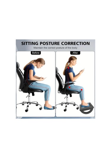 Xuweiwei Beyaz 1 Adet Ergonomik Ofis Ayak Dinlenme Altlığı Masajlı Masa Altı Ayaklık Beyaz