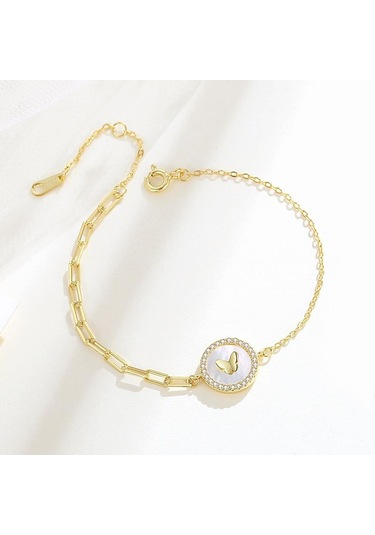 Tancise 925 Ayar Gümüş Zirkon Bilezik Takı Geometrik Boncuk Zincir Bağlantı Bilezikler Kız Arkadaşı Kadınlar İçin Moda Güzel Düğün Hediyesi Altın