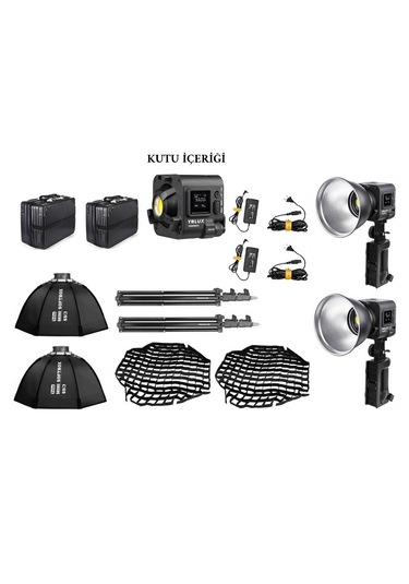Yongnuo Ynlux100-rgb 120w 2'li Led Işık Seti