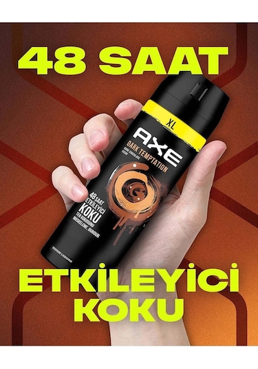 Axe Dark Temptation XL 48H Erkek Sprey Deodorant 200 ML