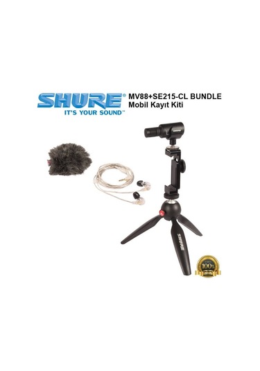 Shure Mv88+se215-cl Bundle Mobil Kayıt Kiti