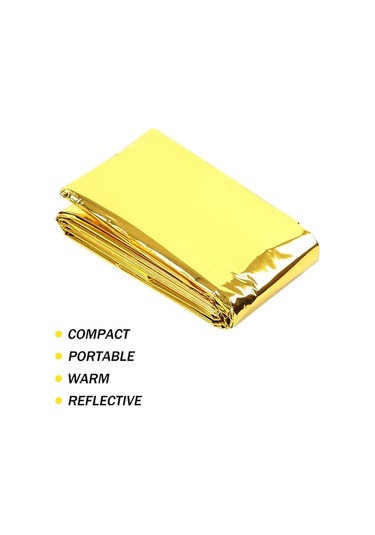 Novahub Yansıtıcı Tekstil Acil Battaniye Hafif Ve Su Geçirmez, Outdoor Sporcular İçin Uygun Çok Renkli