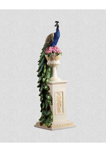 Roma Sütun Vazosu Üzerinde Tavus Kuşu Biblosu 1