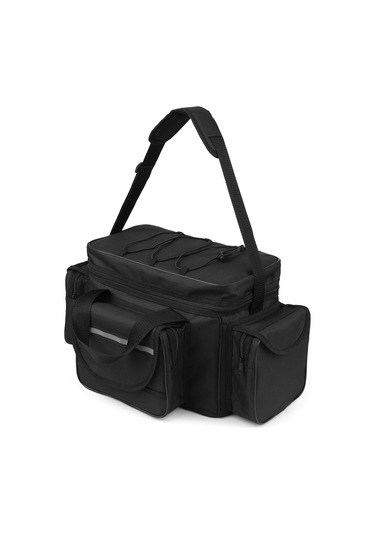 Büyük Kapasiteli Olta Takımı Çanta Su Geçirmez Olta-siyah