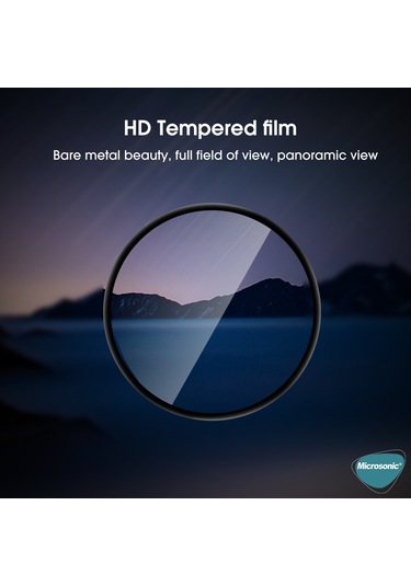 Microsonic Huawei Watch Ultimate Tam Kaplayan Nano Cam Ekran Koruyucu Siyah
