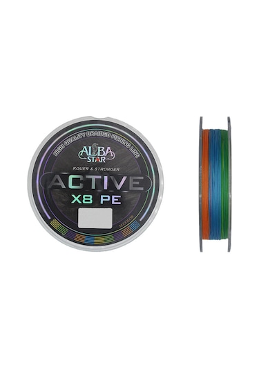 Albastar Active 8x İp Misina Multıcolor 0.13mm - 300m - 13.2kg