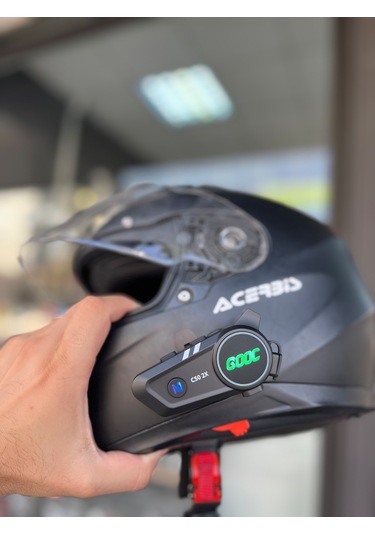 2 Bağlantılı Motosiklet Kask Kulaklık Intercom Işıklı İnterkom