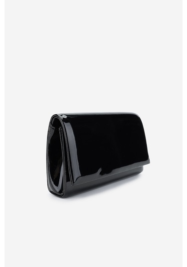 Valmenti Kadın Vegan Siyah Rugan Abiye Çanta 1083 0018 Bn Cnt Y25 Sıyah Rgn Siyah Rugan