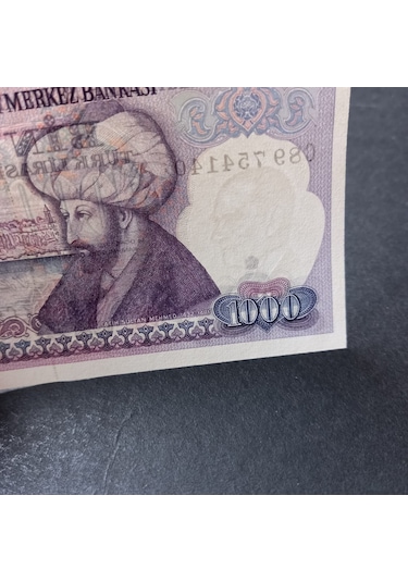 Escoines Koleksiyon 39963676420f8da052 7.emisyon 1.tertip C89serisi 1000türk Lira Ca/çil Kagıt Para