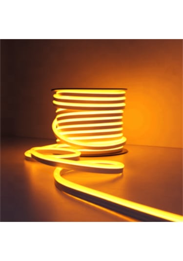 220 Volt Neon Led Amber 5 Mt Ip65