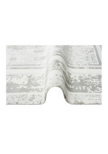 Sateen St17 Sılver Xw Hav Toz Vermez Yıkanabilir Kaymaz İnce Halı