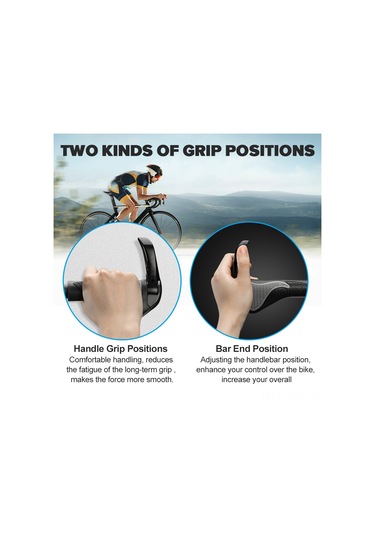 Yuntech01 Bisiklet Alüminyum & 38 Kauçuk Tutamak Kolu, Güvenli Kilitleme, Uzun Sürüşler İçin Konfor, Asit Uyuşması Giderici, Beyaz Çok Renkli