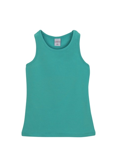 Lovetti Açık Petrol Kız Çocuk Düz Basıc Yüzücü Atlet 13-141P021 Açık Petrol