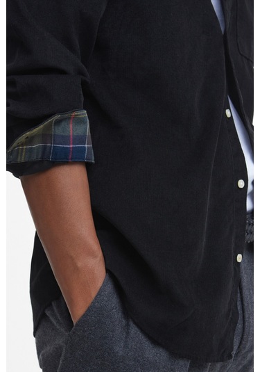 Barbour Ramsey Tailored Cord Gömlek Bk31 Black Siyah