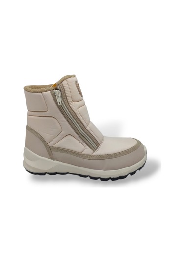 Scooter 7449 Kadın Krem Fermuarlı Su Geçirmez Watertight Kar Botu Krem