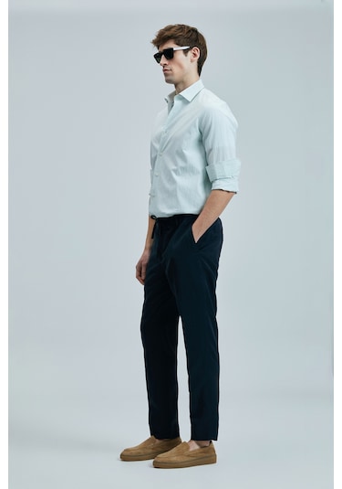 Lufian Charles Erkek Basic Gömlek Regular Fit Yeşil Yeşil 111010638100600 Yeşil