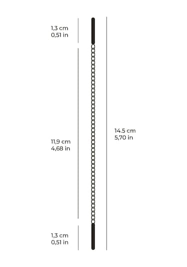 14 Ayar Altın Sallantı Zincir Tek Küpe 0,60 Gr-6304