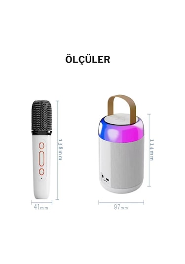 Wearfitpro KRK001 Taşınabilir Mikrofonlu Ses Bombası Bluetooth Hoparlör